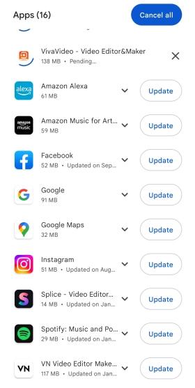 hit Update Android | Amazon Music Not Downloading