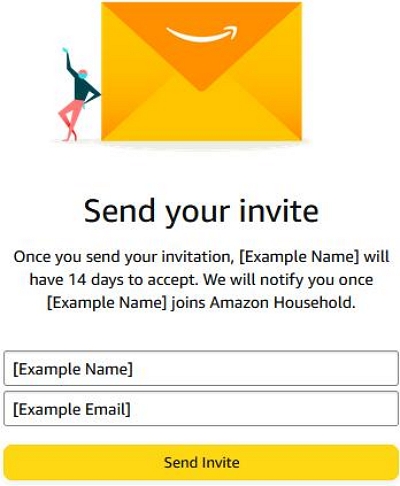 send invite | can I share downloaded Amazon Prime video