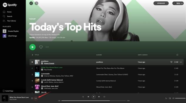 tap the Window icon | Spotify Mini Player